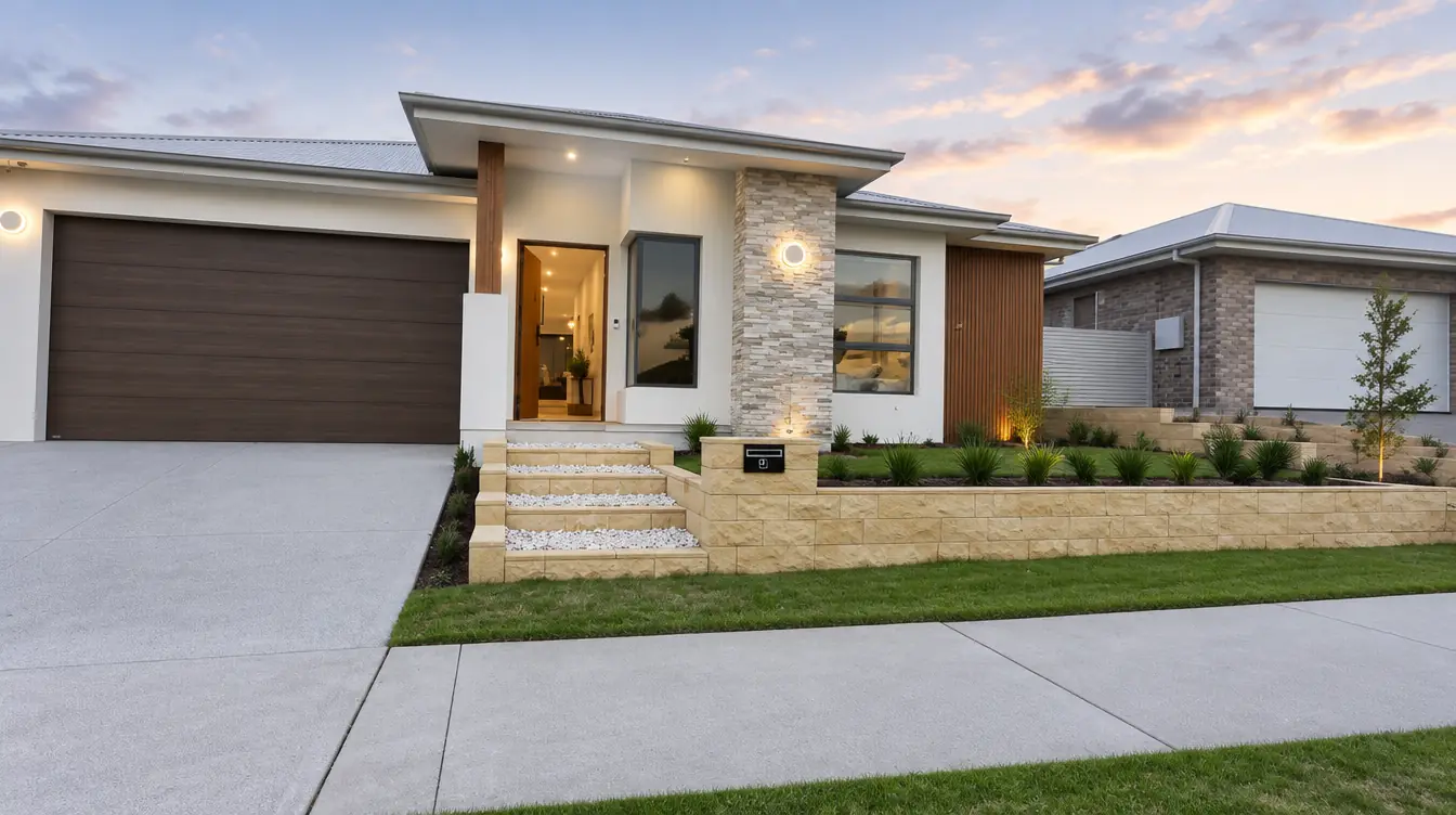 Completed single-storey custom home by JB Prime Homes